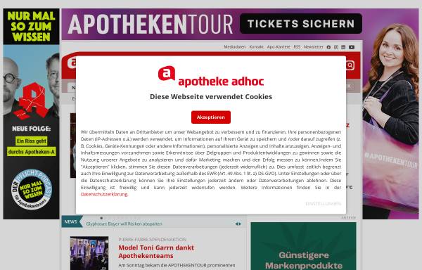 Vorschau von www.apotheke-adhoc.de, Apotheke Adhoc