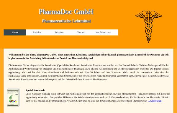 Vorschau von www.pharmadoc.ch, PharmaDoc GmbH