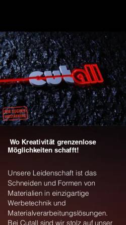 Vorschau der mobilen Webseite cutall.de, Cut - Joachim Noethen