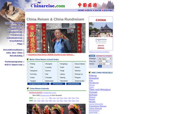 Vorschau von www.chinareise.com, Chinareise Online Service
