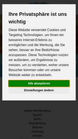 Vorschau der mobilen Webseite www.branchenbuchdeutschland.de, BranchenbuchDeutschland.de, zielplus Unternehmensberatung GmbH