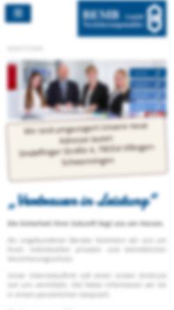 Vorschau der mobilen Webseite www.bemb-gmbh.de, Bemb GmbH Versicherungsmakler