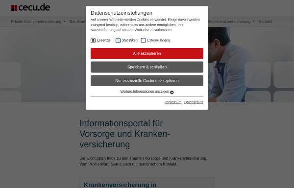 Vorschau von www.cecu.de, eprs GmbH - Financial Consulting
