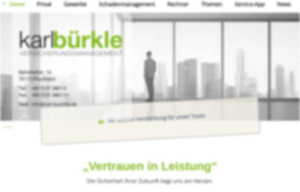 Vorschau von www.karl-buerkle.de, Karl Bürkle GmbH & Co KG Versicherungsmakler