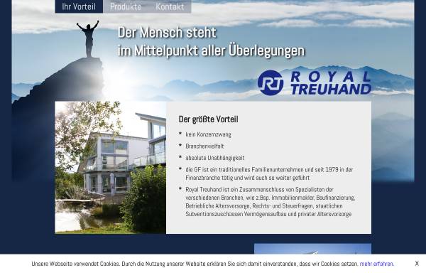 Vorschau von www.royal-treuhand.de, Royal Treuhand Finanzberatungsgesellschaft mbH