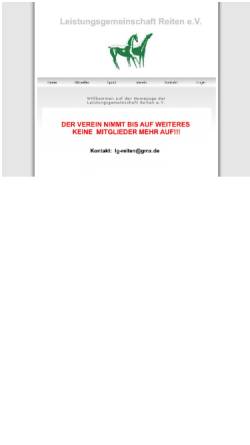 Vorschau der mobilen Webseite www.lg-reiten.de, Leistungsgemeinschaft Reiten e.V.