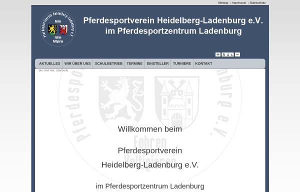 Vorschau von www.pferdesportverein-heidelberg.de, Reiterverein Heidelberg e.V.