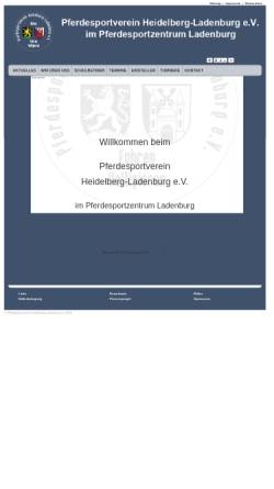 Vorschau der mobilen Webseite www.pferdesportverein-heidelberg.de, Reiterverein Heidelberg e.V.