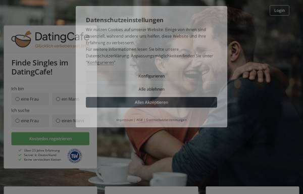 Vorschau von www.datingcafe.de, Dating Cafe