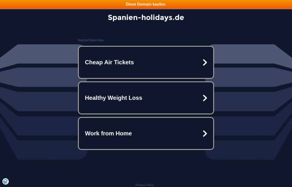 Vorschau von www.spanien-holidays.de, Spanien Holidays
