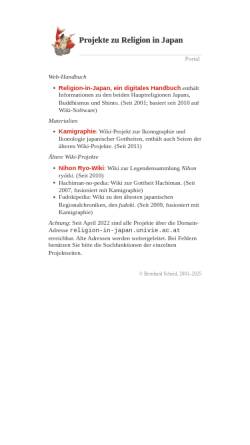 Vorschau der mobilen Webseite www.univie.ac.at, Religion in Japan