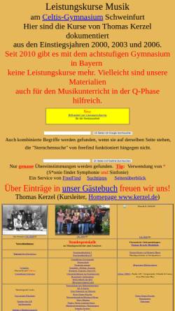 Vorschau der mobilen Webseite www.musiklk.de, Musik-Leistungskurs am Celtis-Gymnasium