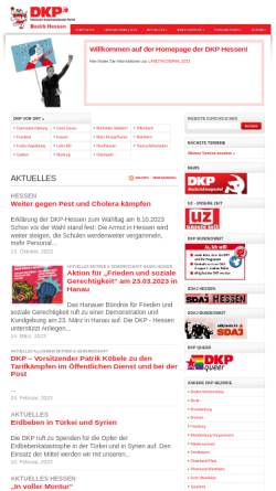Vorschau der mobilen Webseite www.dkp-hessen.de, DKP Hessen