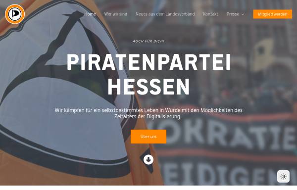 Vorschau von www.piratenpartei-hessen.de, Piratenpartei Hessen