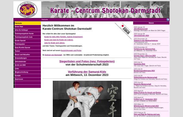 Vorschau von www.karate-darmstadt.de, Karate-Centrum Shotokan Darmstadt