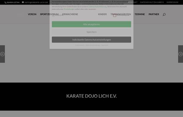 Vorschau von www.karate-lich.de, Karate-Dojo Lich