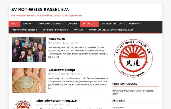 Vorschau von www.rotweisskassel.de, Sportvereinigung Rot-Weiß Kassel e.V.