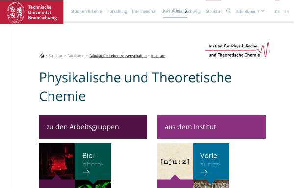 Vorschau von www.tu-braunschweig.de, Molekülspektroskopie und Quantenchemie.