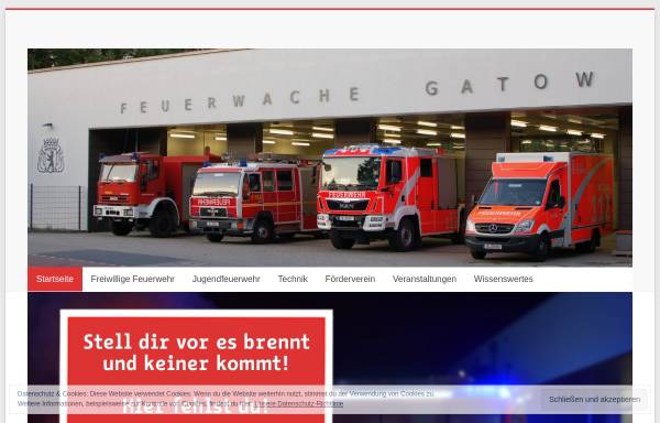 Vorschau von www.freiwillige-feuerwehr-gatow.de, Freiwillige Feuerwehr Berlin Gatow