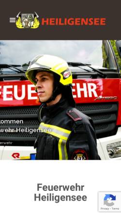 Vorschau der mobilen Webseite feuerwehr-heiligensee.de, Freiwillige Feuerwehr Berlin-Heiligensee