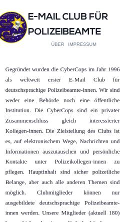 Vorschau der mobilen Webseite www.cybercops.de, CyberCops