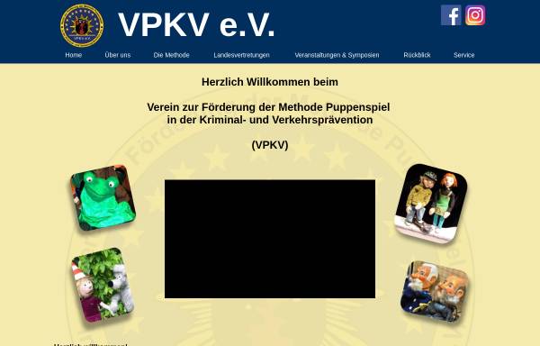Vorschau von www.vpkv.de, Verein zur Förderung der Methode Puppenspiel in der Kriminal- und Verkehrsprävention