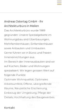 Vorschau der mobilen Webseite www.swiss-architektur.ch, Andreas Osterag