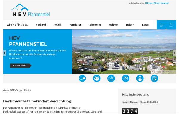 Vorschau von www.hev-meilen.ch, Hauseigentümer-Verband Meilen und Umgebung