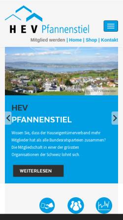Vorschau der mobilen Webseite www.hev-meilen.ch, Hauseigentümer-Verband Meilen und Umgebung