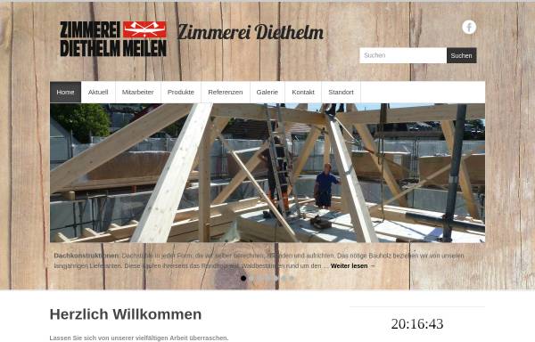 Vorschau von www.zimmerei-diethelm.ch, Zimmerei Diethelm