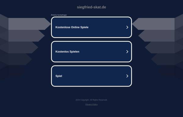 Vorschau von www.siegfried-skat.de, Siegfried-Skat