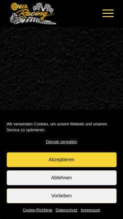 Vorschau der mobilen Webseite kartbahn-bassum.de, GFV Kartbahn Bassum