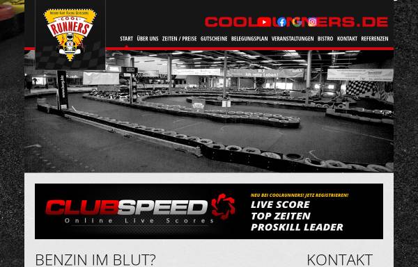 Vorschau von www.coolrunners.de, Indoor Kartbahn CoolRunners Gevelsberg