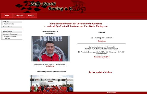 Vorschau von kart-world-racing.de, Kart-World und Freizeitpark am Juliusturm GmbH
