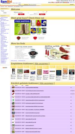 Vorschau der mobilen Webseite www.sambid.de, SamBid