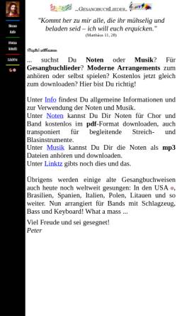 Vorschau der mobilen Webseite www.gesangbuchlieder.de, Gesangbuchlieder