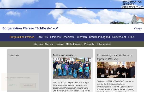 Vorschau von www.pfersee.de, Bürgeraktion Pfersee