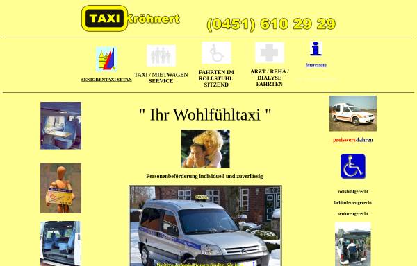 Vorschau von www.taxi-kroehnert.de, Taxenbetrieb Kröhnert