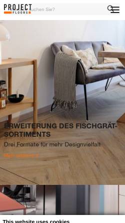 Vorschau der mobilen Webseite www.project-floors.com, Project Floors GmbH