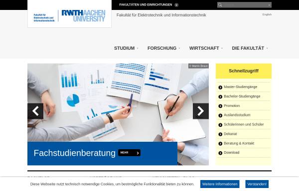 Vorschau von www.fb6.rwth-aachen.de, Fakultät für Elektrotechnik und Informationstechnik der RWTH Aachen