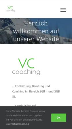 Vorschau der mobilen Webseite www.vermittlungscoach.de, Deutscher Vermittlungscoach-Verband e.V.
