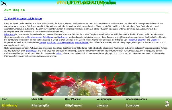 Vorschau von www.giftpflanzen.com, Giftpflanzen.COMpendium