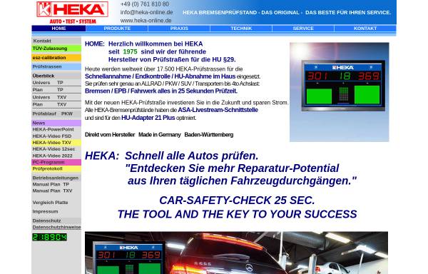 Vorschau von www.heka-online.de, Heka - Auto Test Systeme