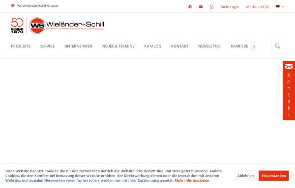 Vorschau von www.wielanderschill.de, MV Marketing und Vertriebs-GmbH & Co. KG Wieländer Schill