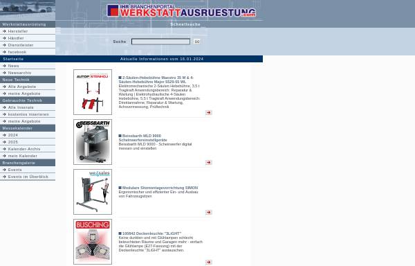 Vorschau von www.werkstattausruestung.com, Werkstattausrüstung.com