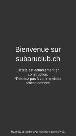 Vorschau der mobilen Webseite www.subaruclub.ch, Schweizer Subaru Club