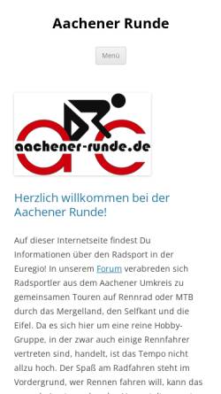 Vorschau der mobilen Webseite www.aachener-runde.de, Aachener Runde