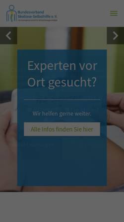 Vorschau der mobilen Webseite www.bundesverband-skoliose.de, Bundesverband Skoliose-Selbsthilfe e. V.