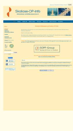 Vorschau der mobilen Webseite www.skoliose-op.info, Infos zu Skoliose - OPs