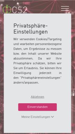 Vorschau der mobilen Webseite www.cs2.ch, Creative-Solutions GmbH